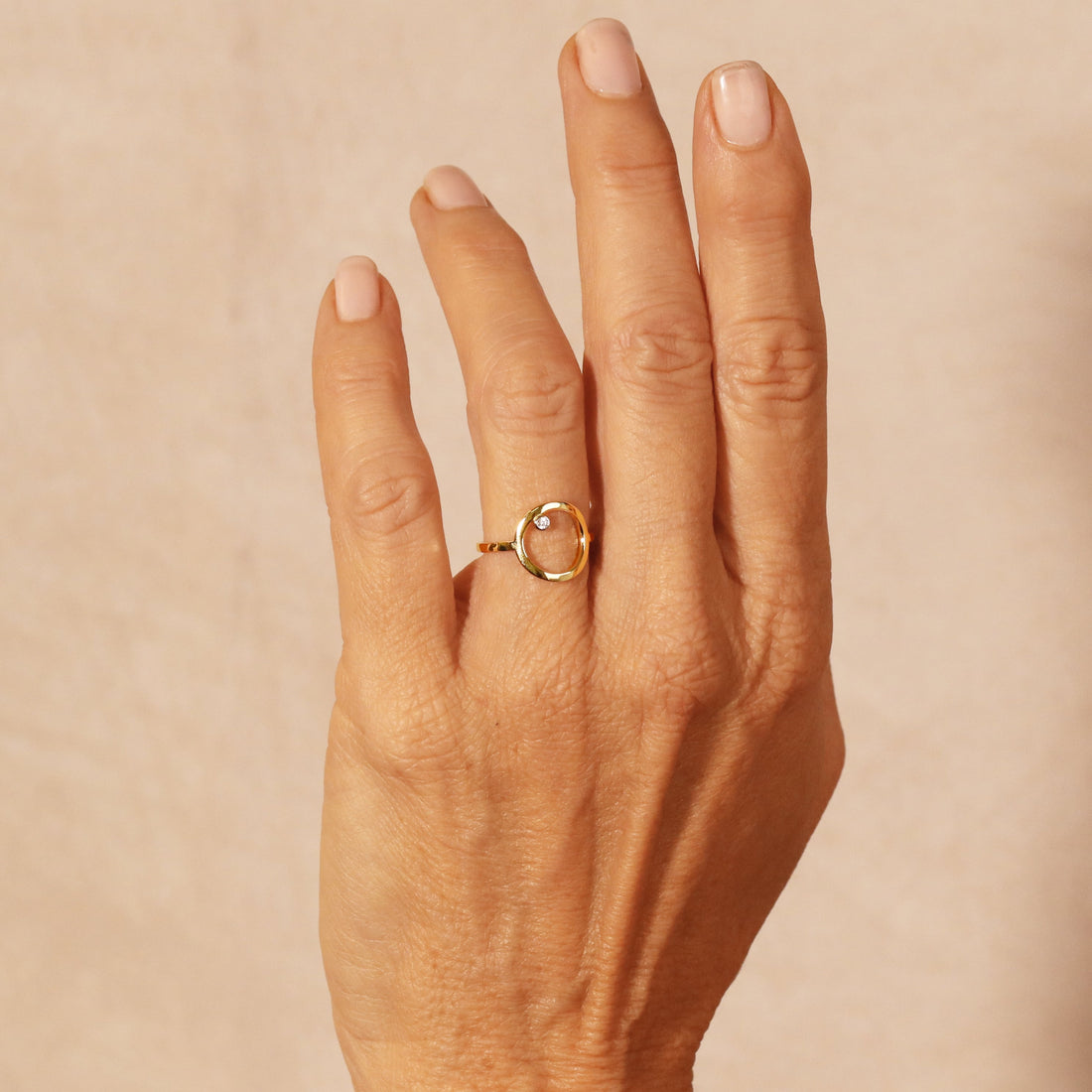 Martina Gemstone Ring in 14k gold, view 4