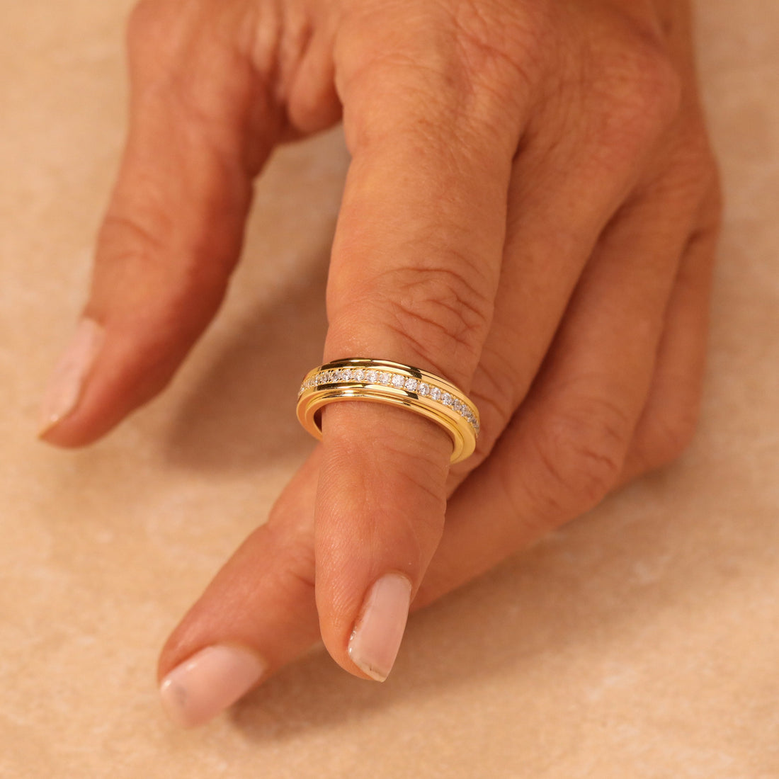 Veronica Spinner Ring, view 12