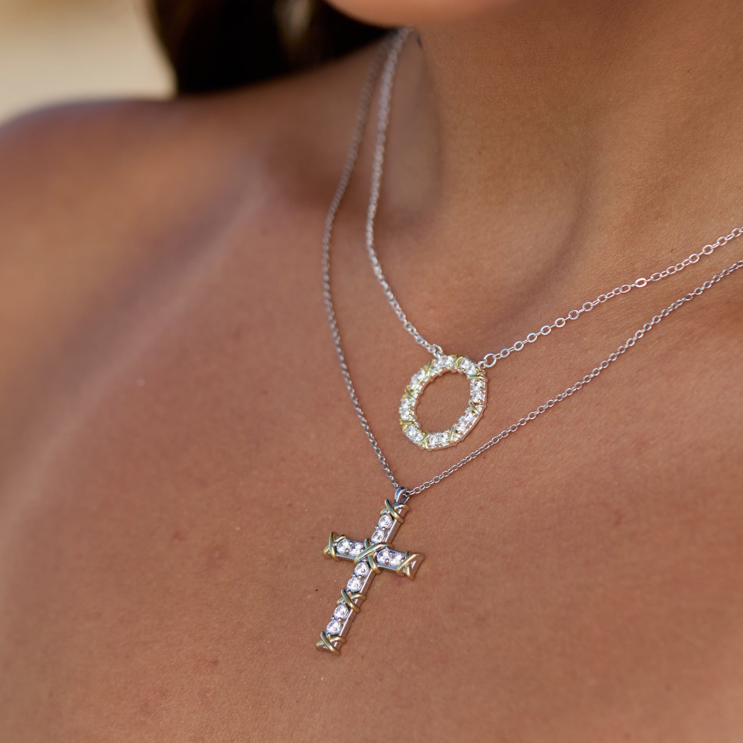 Giana Cross Necklace