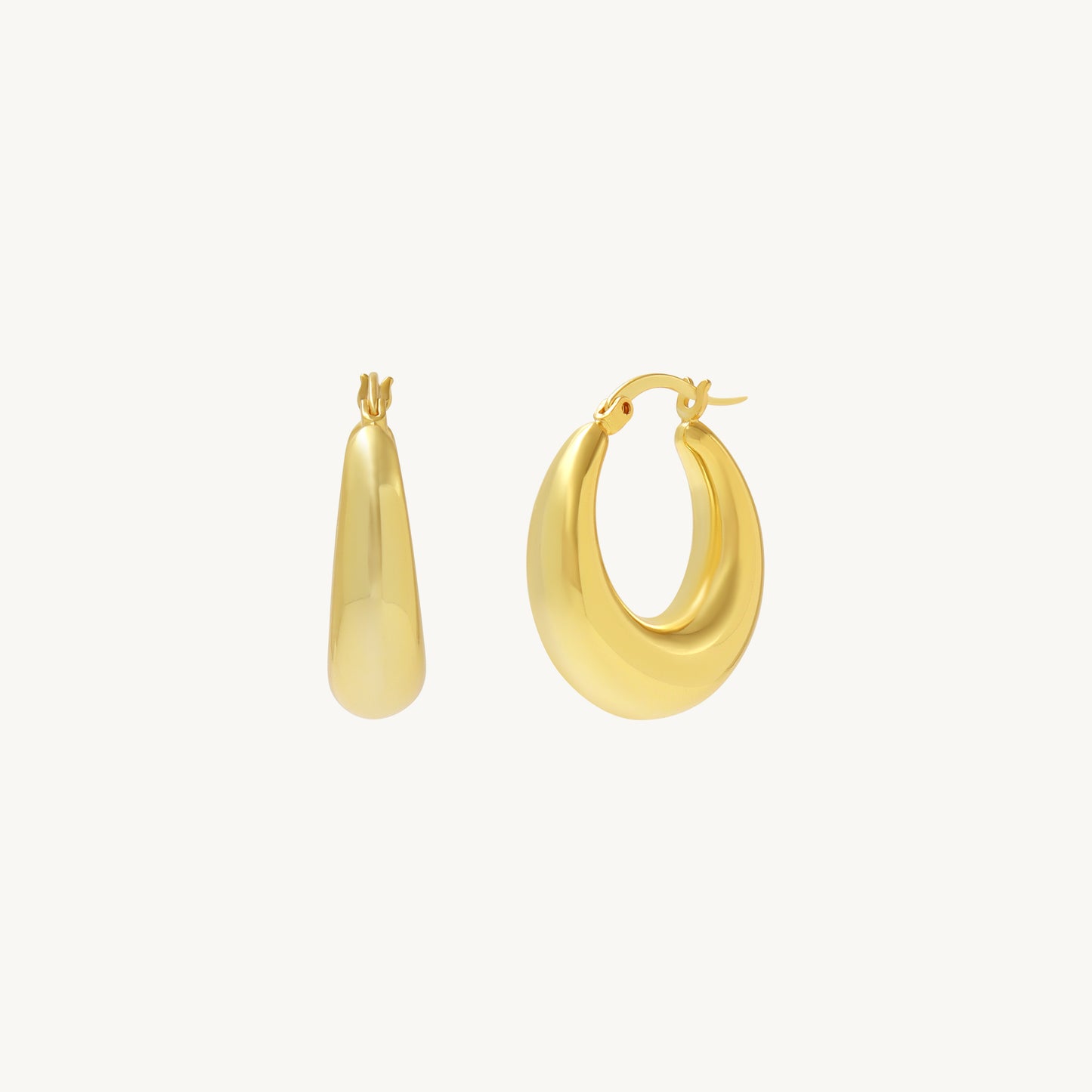 Azzurra Chunky Hoop Earrings