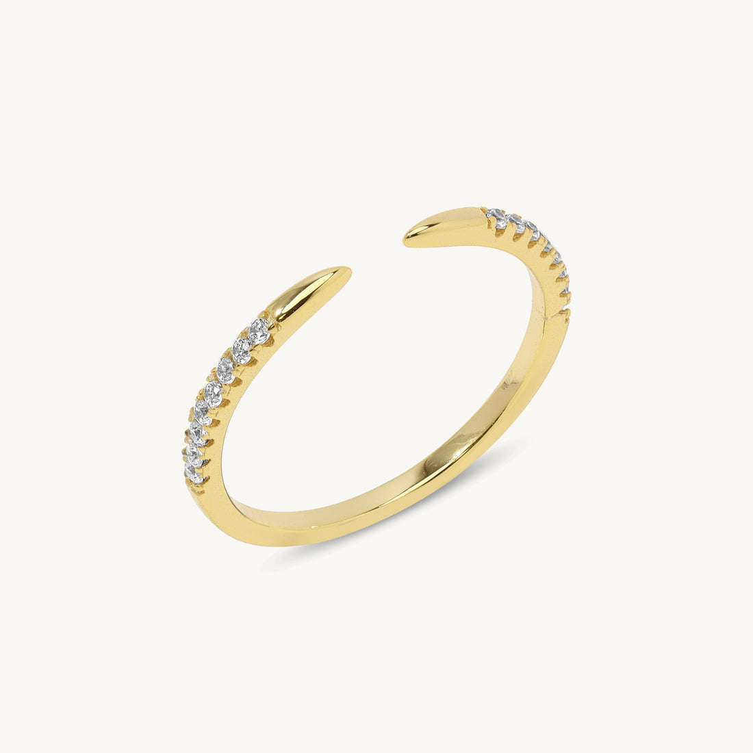 Corinna Dainty Nail Ring in 14k gold filled, view 3