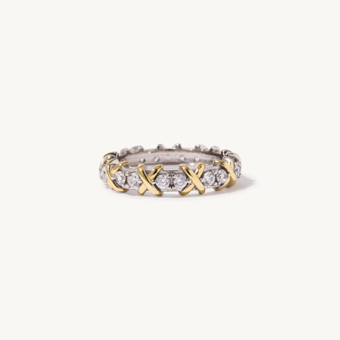Giana Gemstone Ring in sterling silver and 14k gold