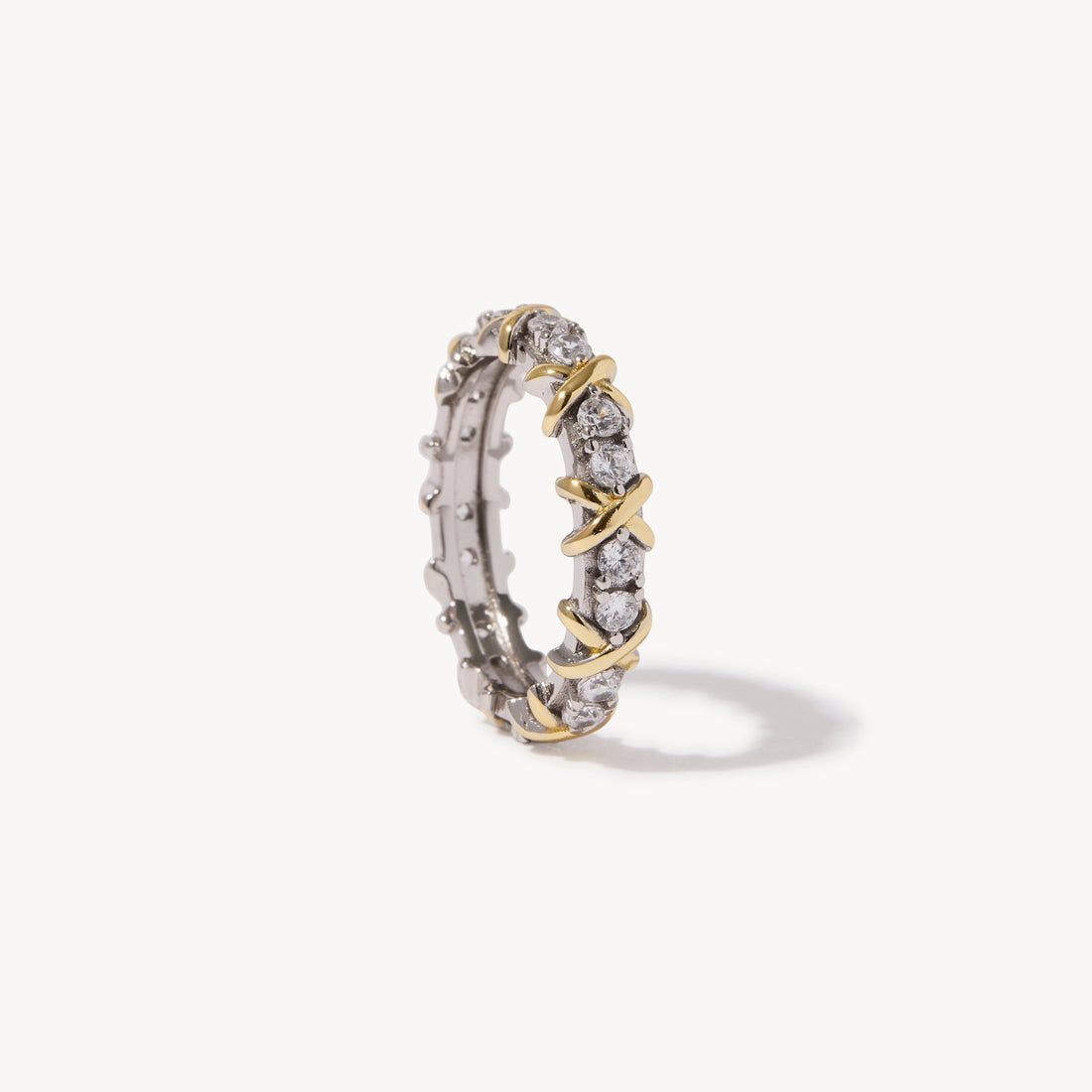 Giana Gemstone Ring in sterling silver and 14k gold, view 3