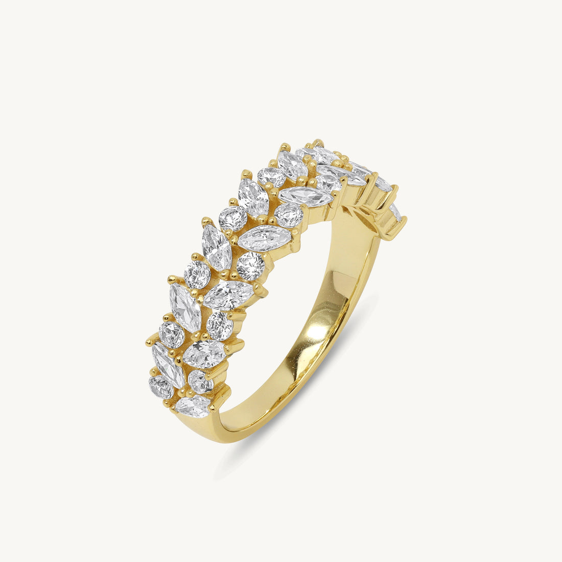 Monica Cluster Ring in 14k gold filled, view 3