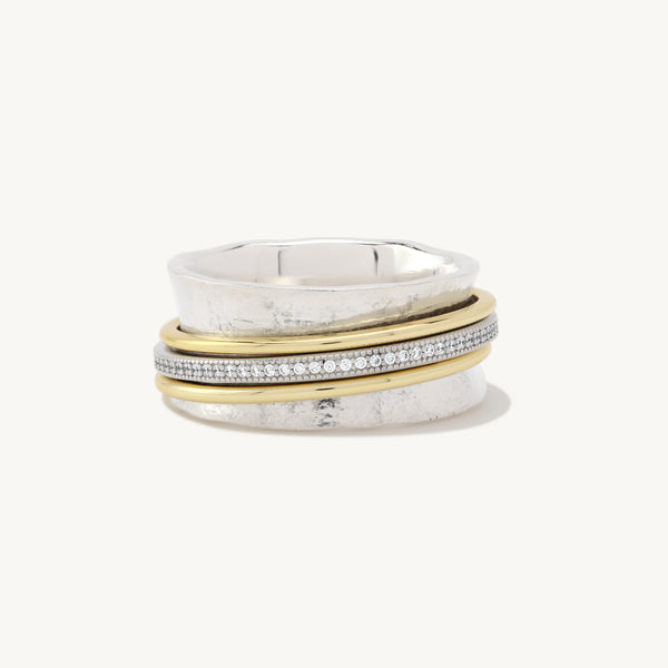 Aria Minimalist Spinner Ring