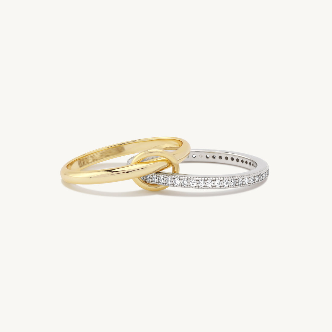 Bellanca Dual Band Spinner Ring in 14k gold