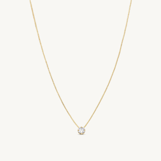 Dina Dainty Delicate Box Chain Necklace