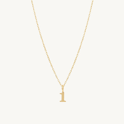 Elettra Number Pendant