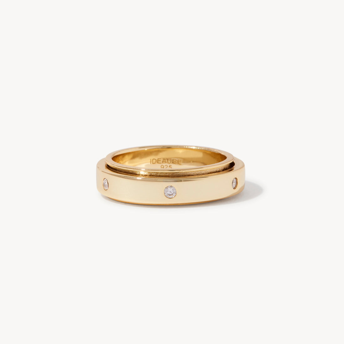 Rosa Spinner Ring in 14k gold filled, view 3