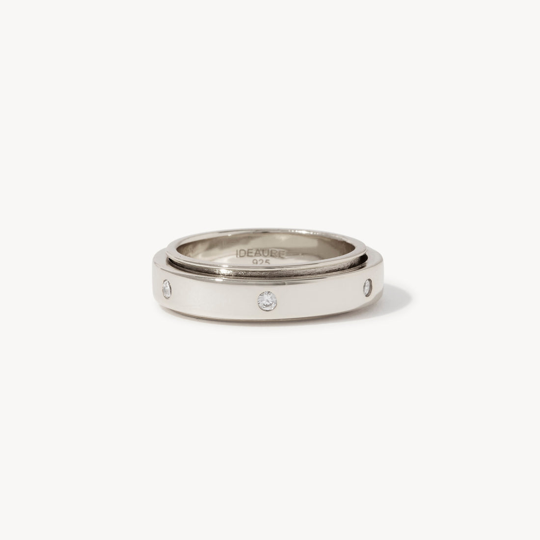 Rosa Spinner Ring in sterling silver, view 9