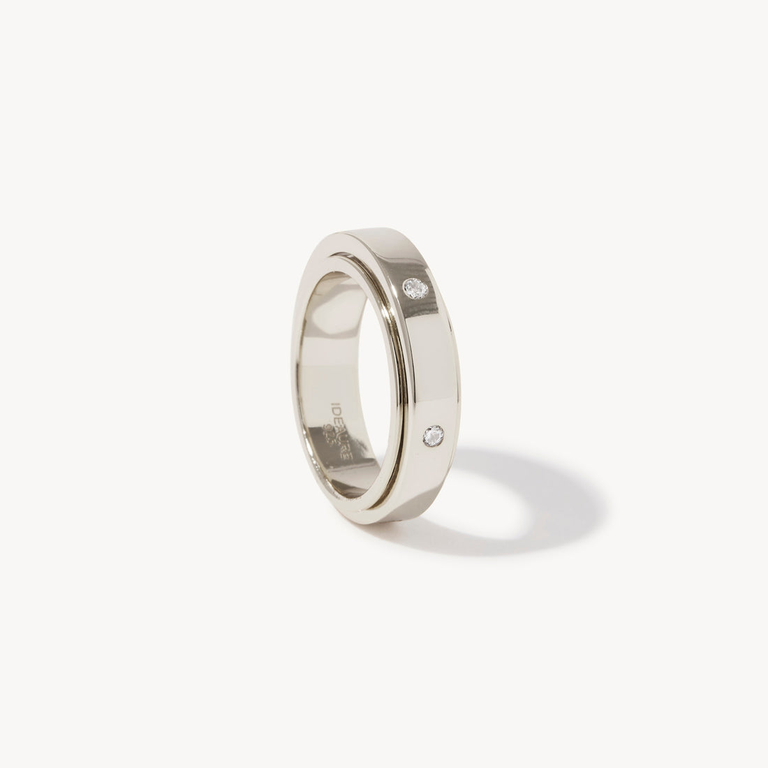 Rosa Spinner Ring in sterling silver, view 11