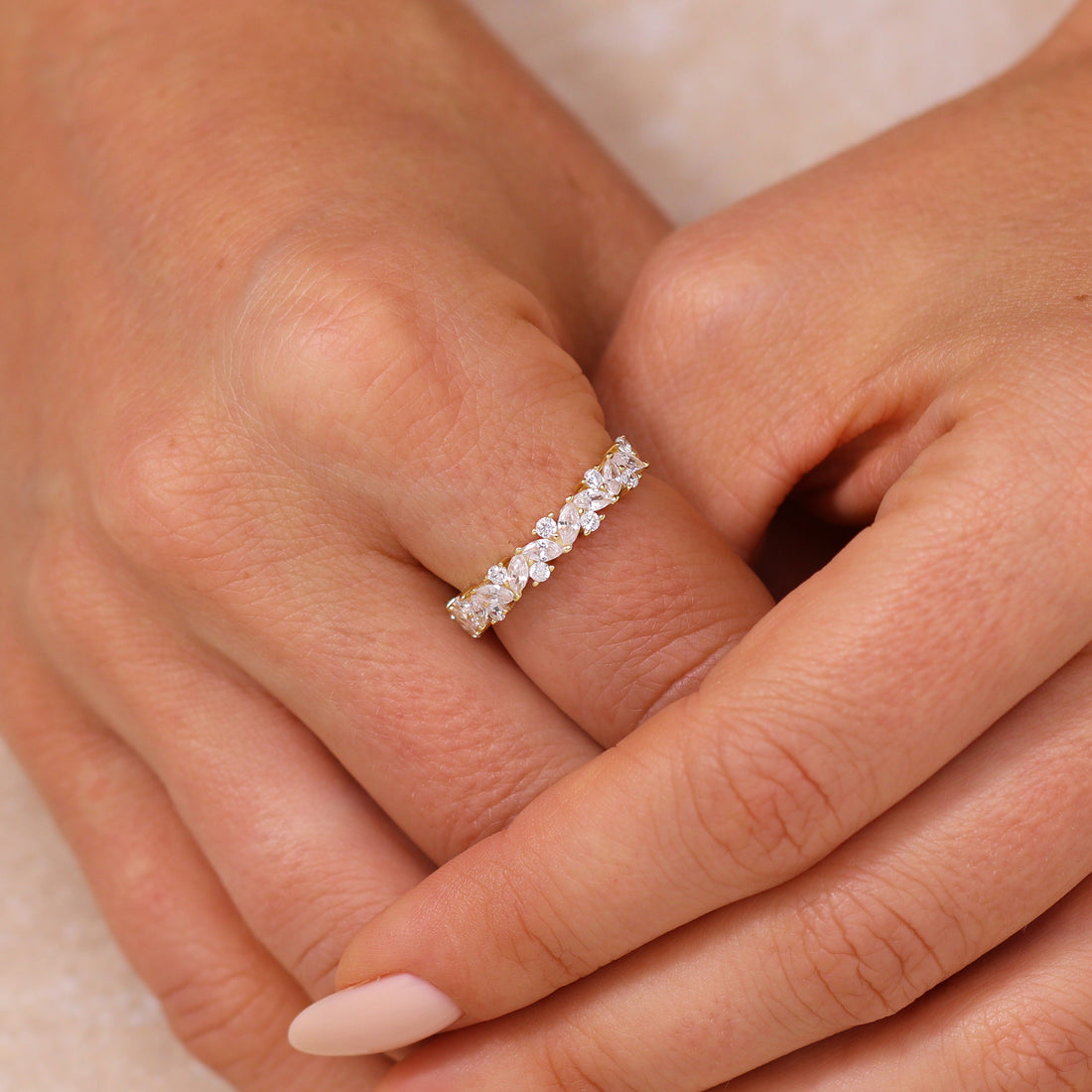 Sia Cluster Ring in 14k gold filled, view 5
