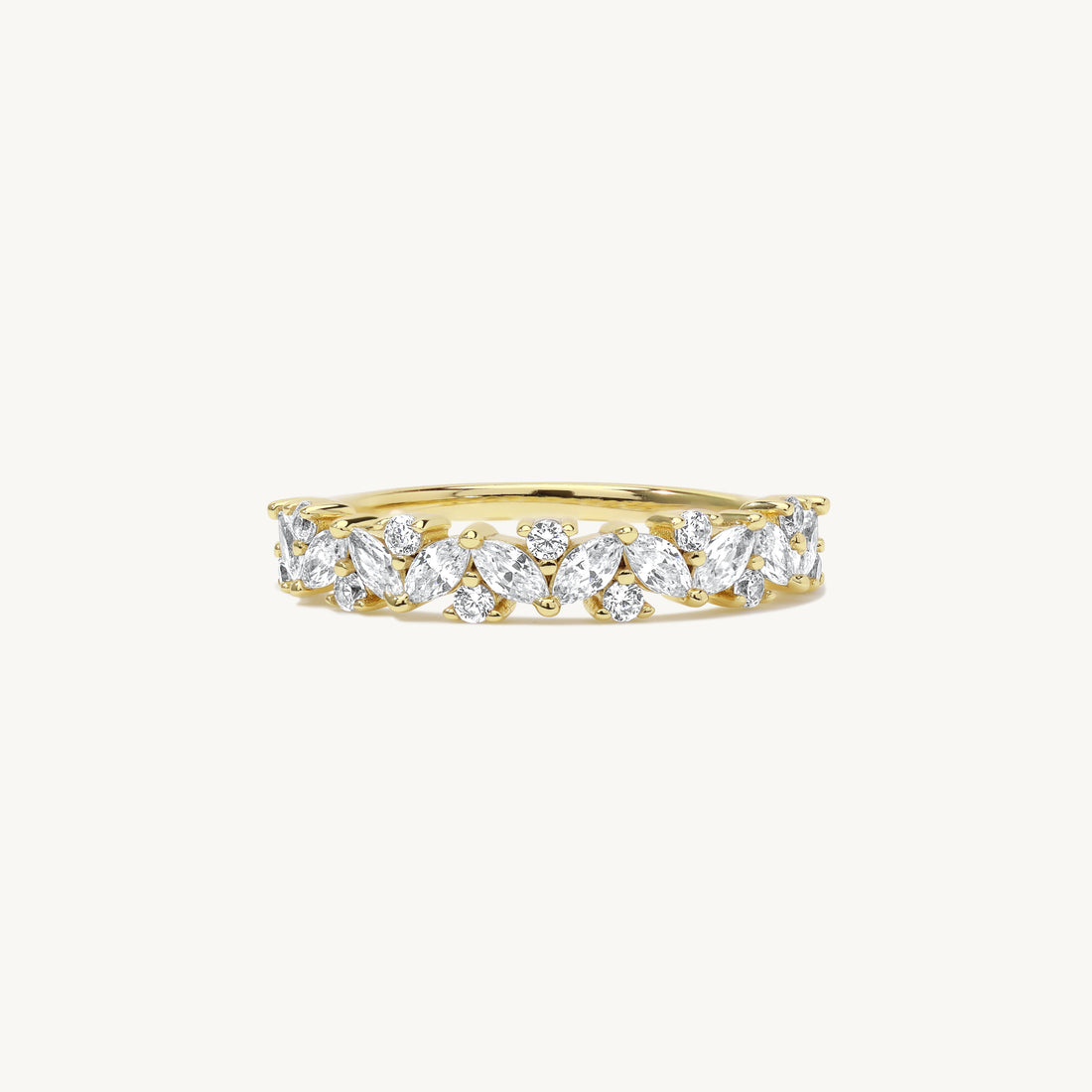 Sia Cluster Ring in 14k gold filled, view 3