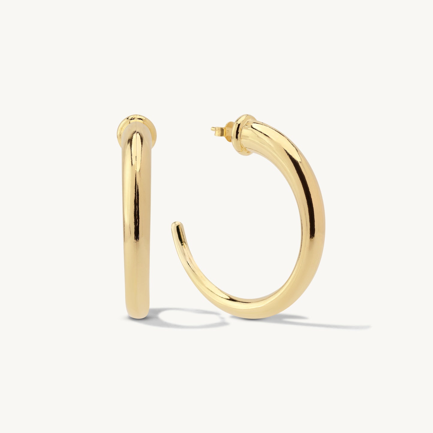 Valeria Open Hoop Stud Earrings