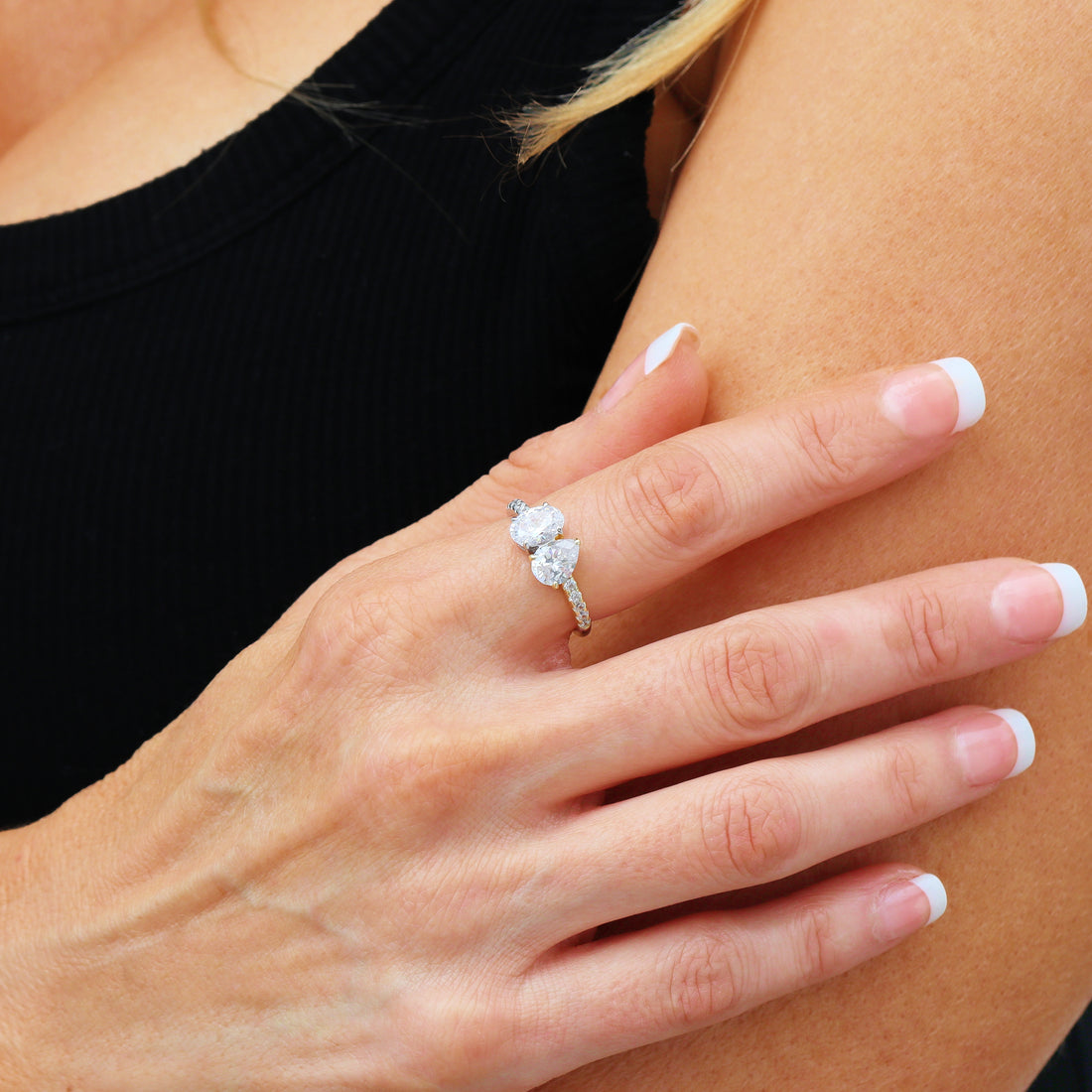 Vera Multistone Ring in sterling silver and 14k gold, view 7