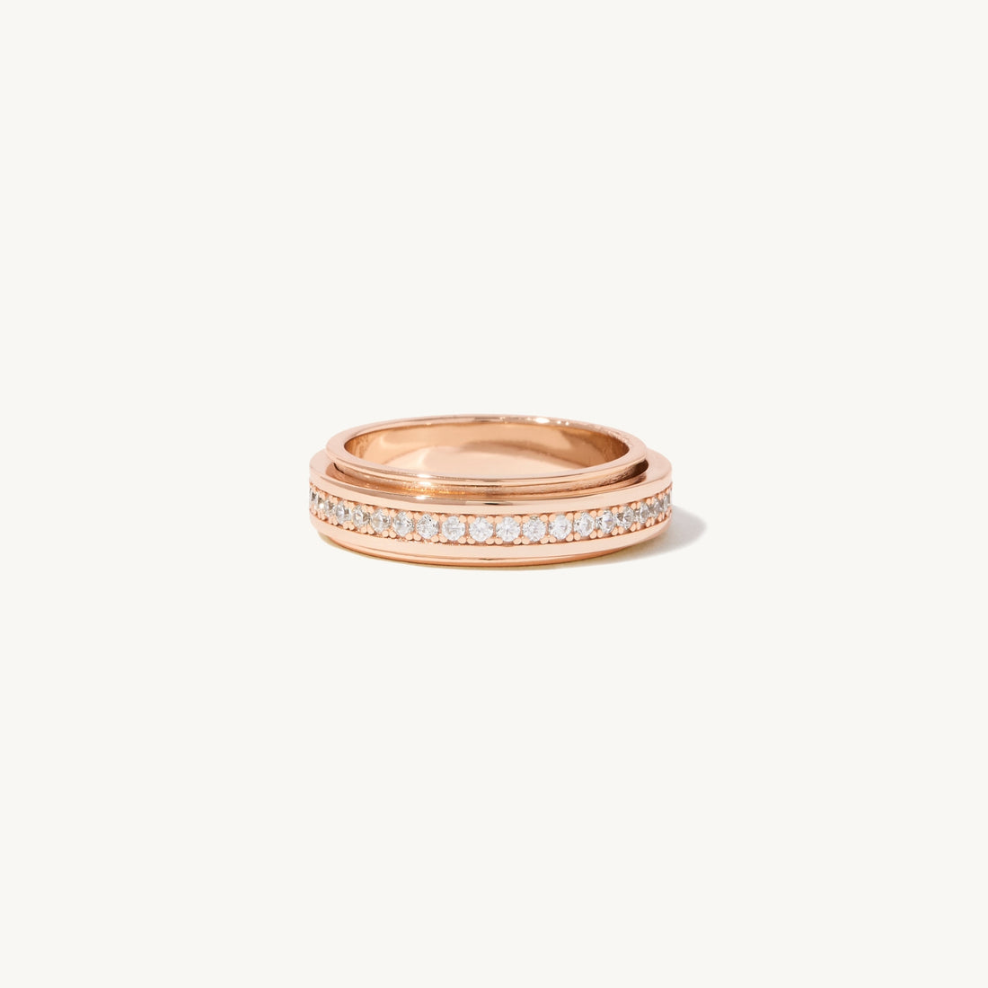 Veronica Spinner Ring in 14k rose gold filled, view 13