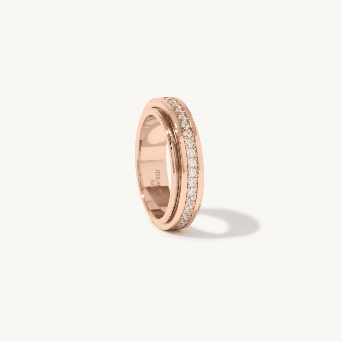 Veronica Spinner Ring in 14k rose gold filled, view 11
