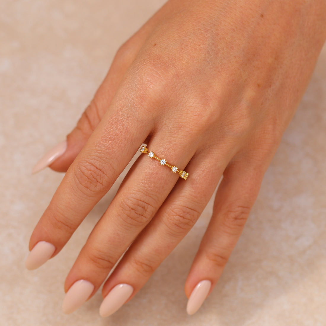 Virginia Multi Stone Ring in 14k gold filled, view 2