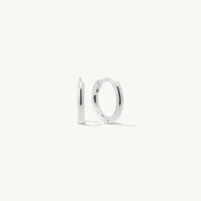 Viviana Round Hinged Mini Hoop Earrings