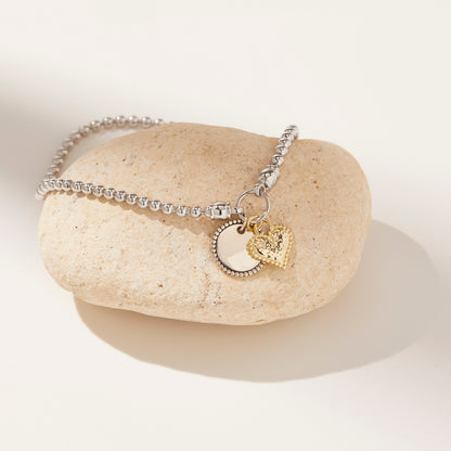 Brandy Heart Bracelet