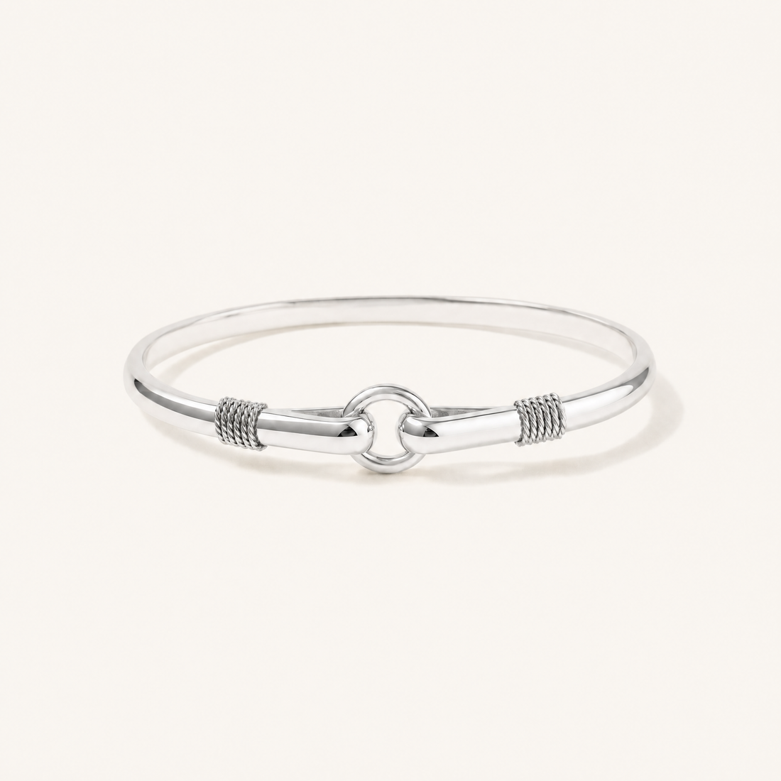 Harbor Porthole Hook Bracelet in All Sterling Silver, Ideaure listing photo