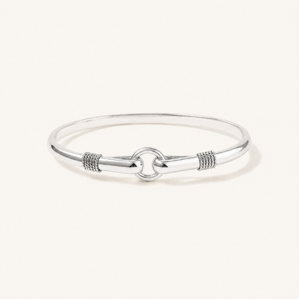 Harbor Porthole Hook Bracelet in All Sterling Silver, Ideaure listing photo