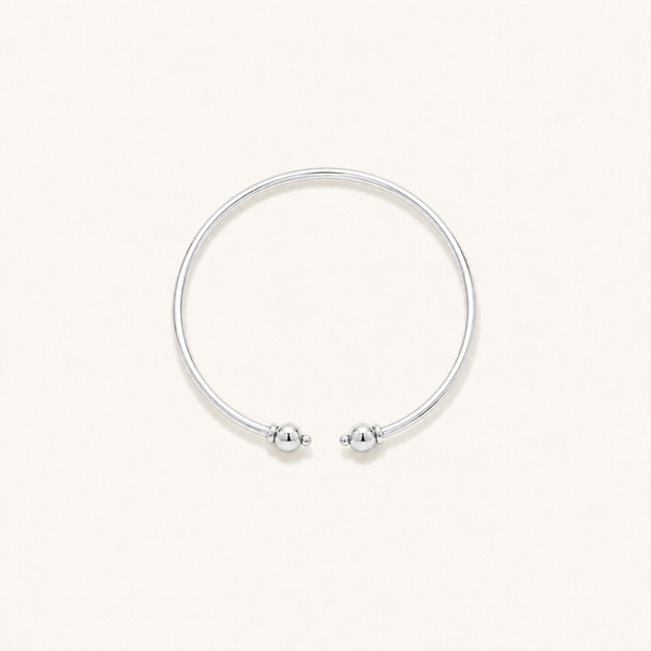 Seabrook Cuff Bracelet in All Sterling Silver, Ideaure listing photo