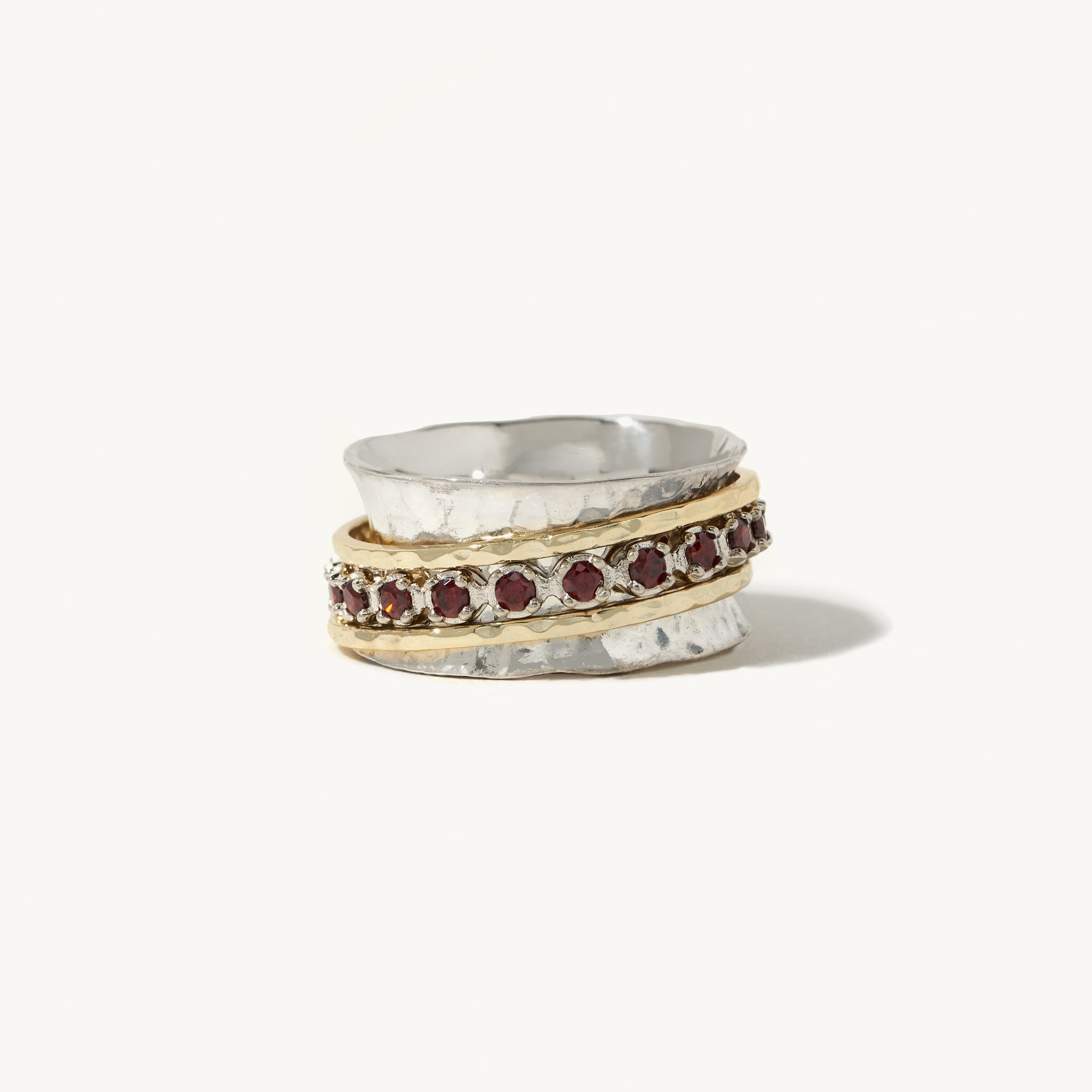 Aria Birthstone Spinner Ring  - January