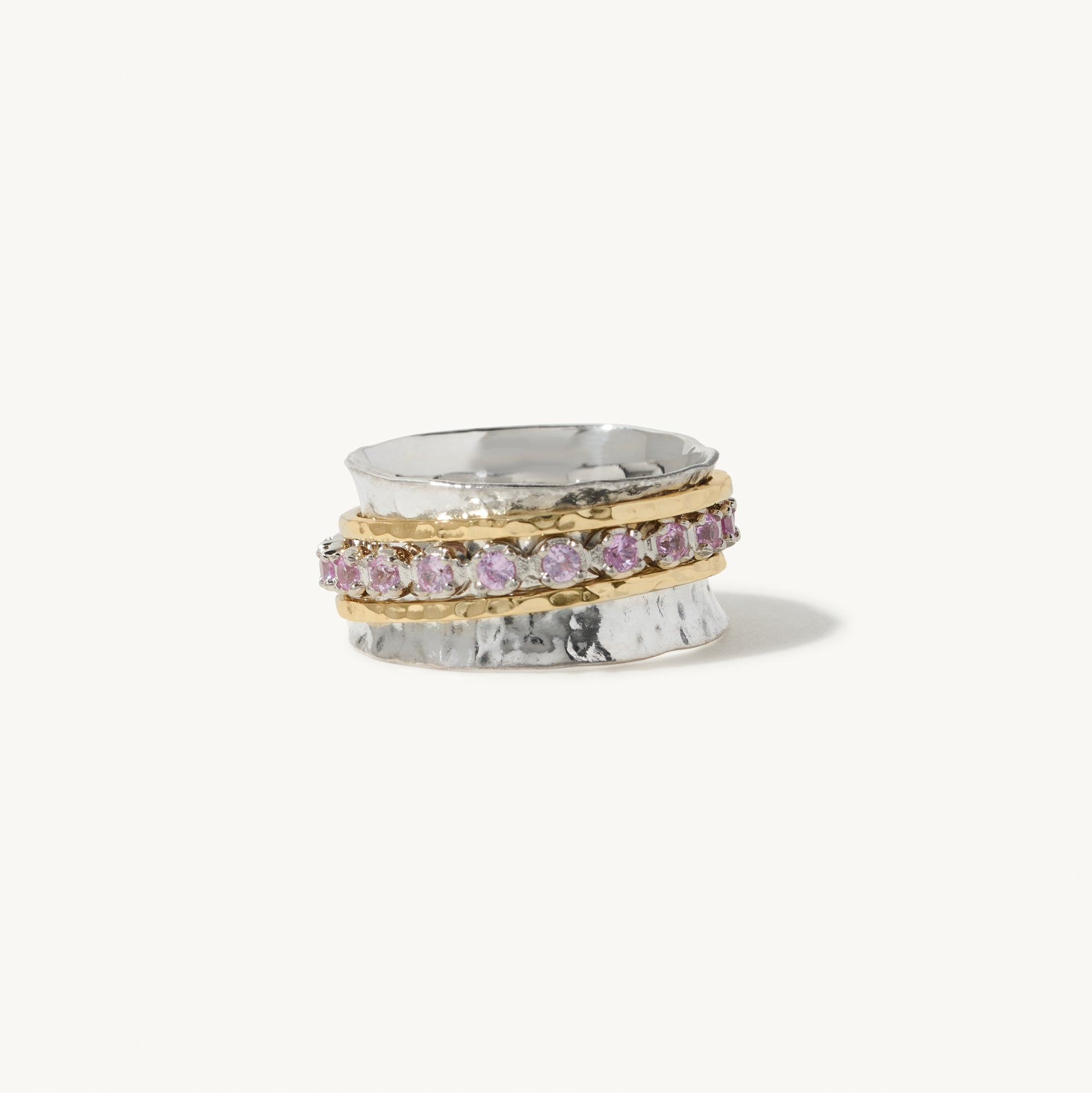 Aria Birthstone Spinner Ring  - October