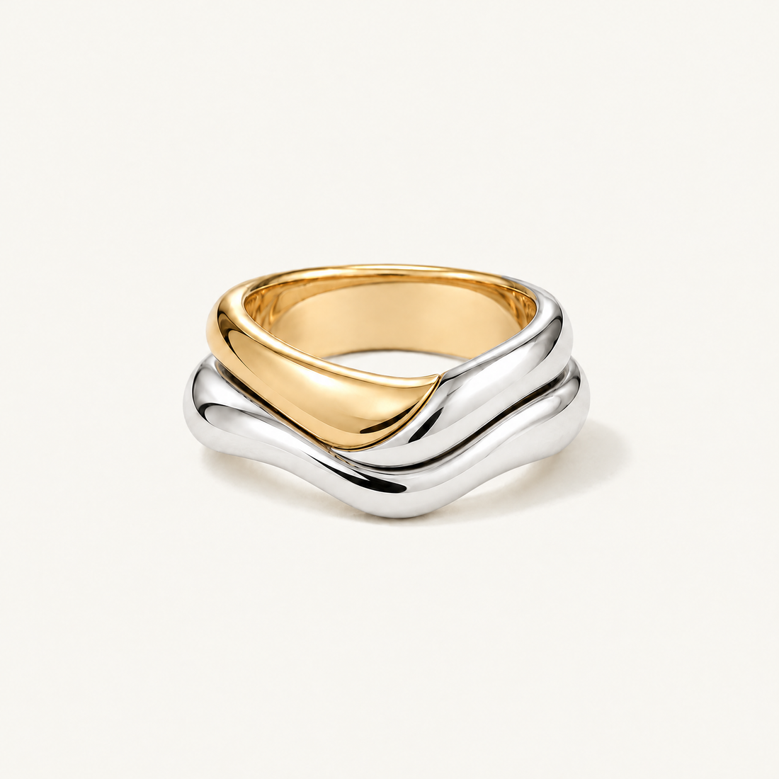 Polished Wave Stack Ring, Ideaure listing photo