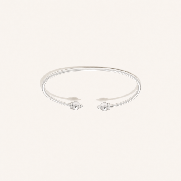 Seabrook Cuff Bracelet in All Sterling Silver, Ideaure listing photo