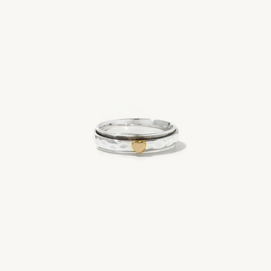 Sandria Heart Spinner Ring