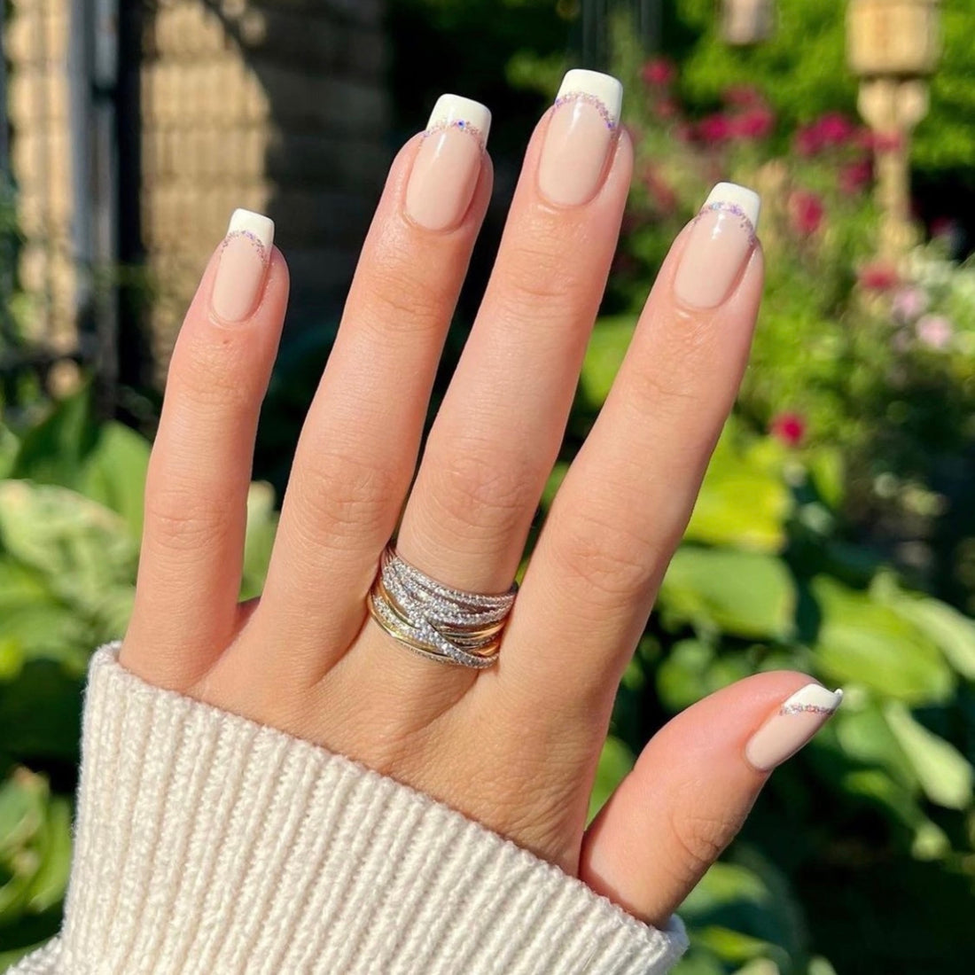 Rochelle Gemstone Ring in sterling silver and 14k gold, view 2